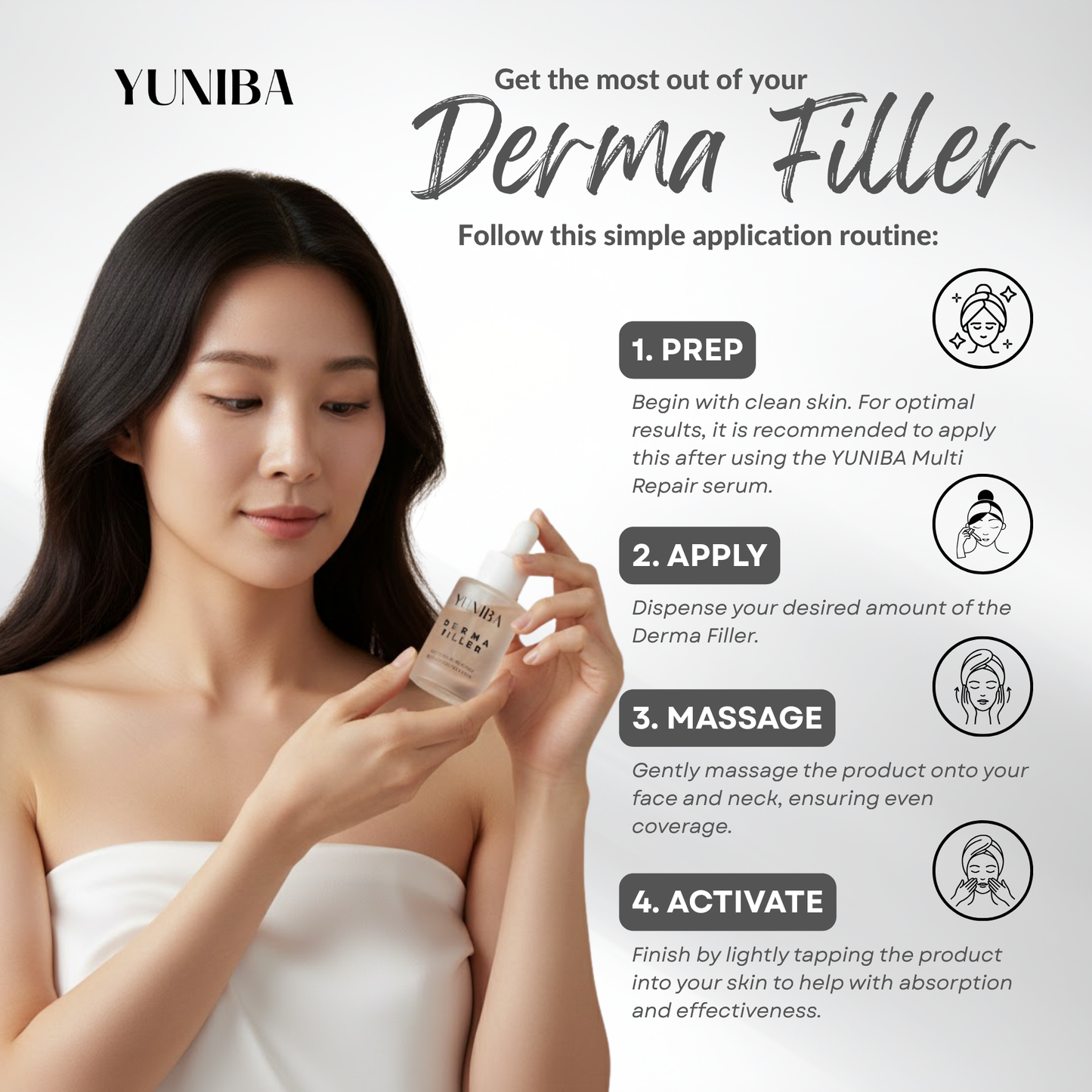 Derma Filler 30ML - Non-Invasive HA Filler for Instant Wrinkle Reduction & Skin Hydration