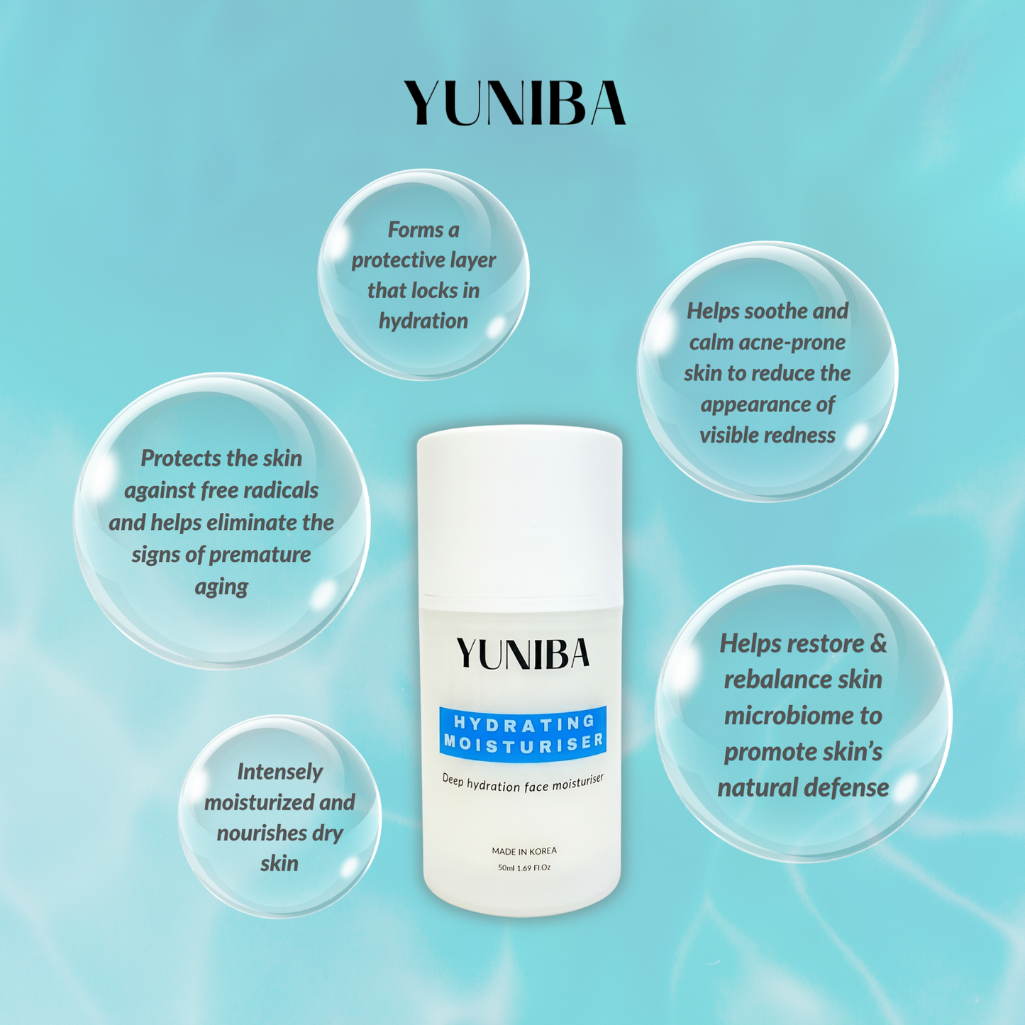 Hydrating Moisturiser (Deep Hydration Face Moisturiser) 50ML