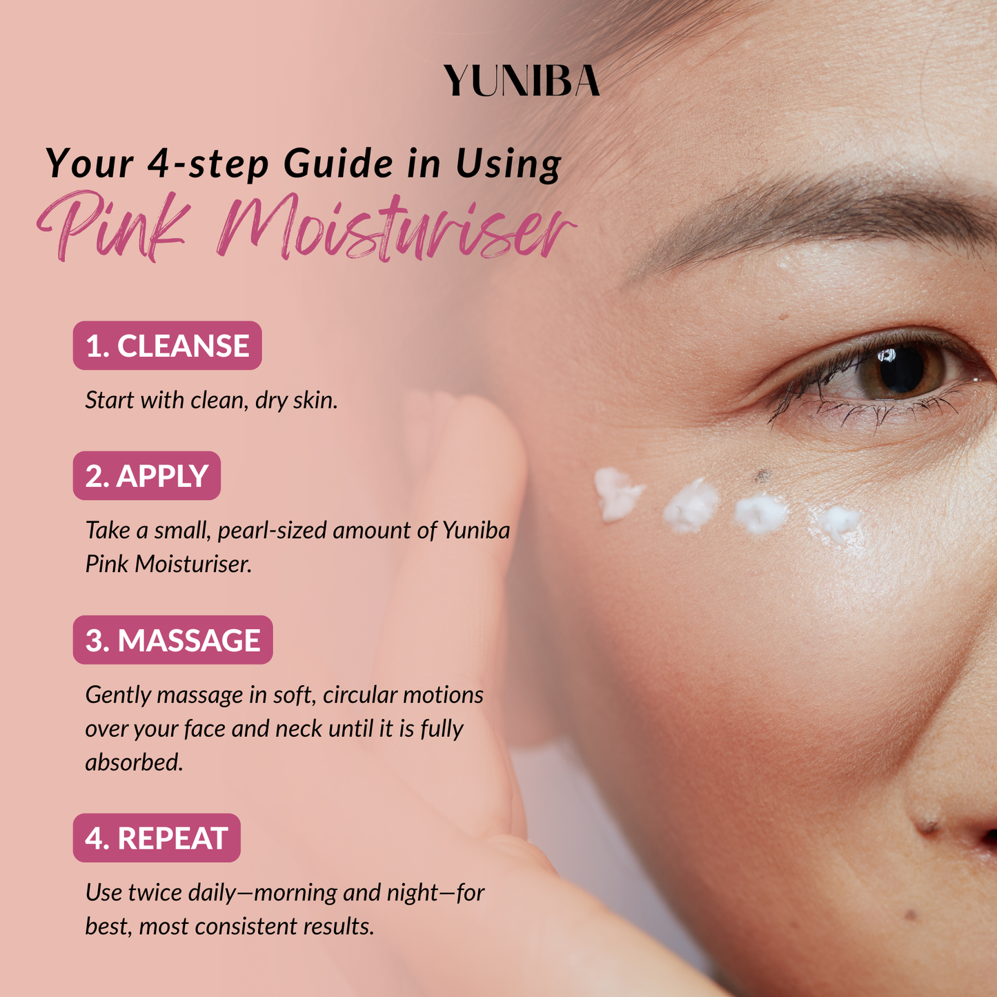 Pink Moisturiser 50ML (Calm, Comfort, and Radiance)